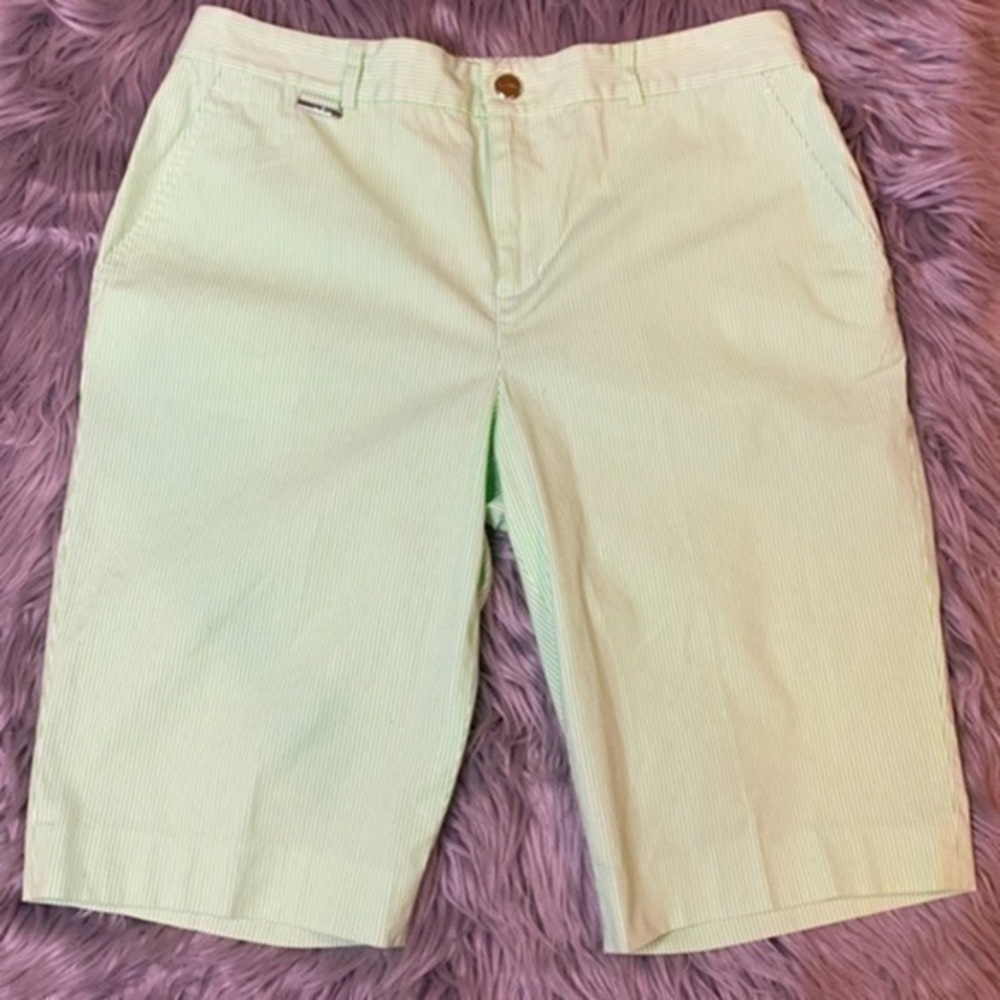 Ralph Lauren Active stretch cotton striped Bermuda shorts golf leisure size 6